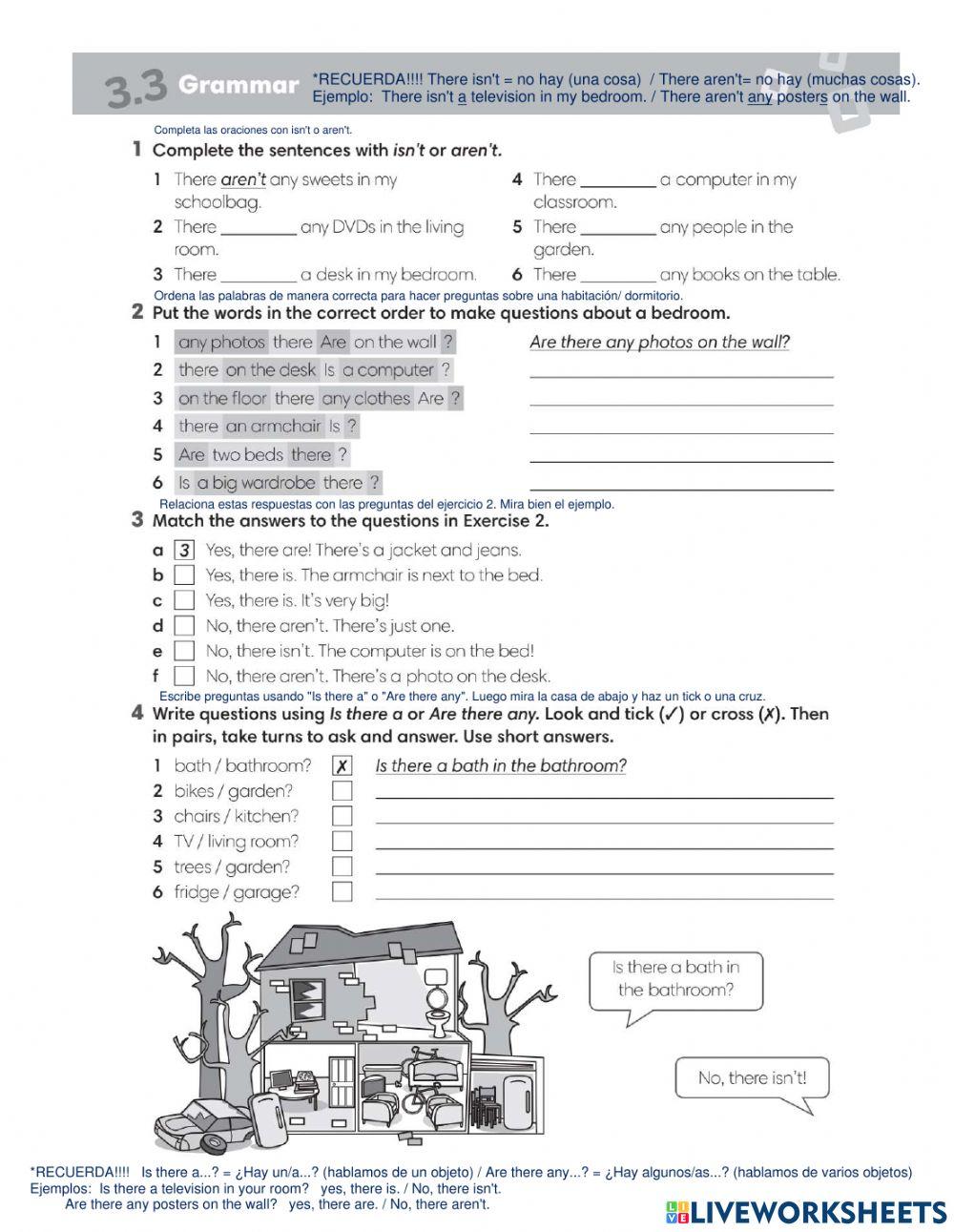 Unit 3: In the house- Grammar