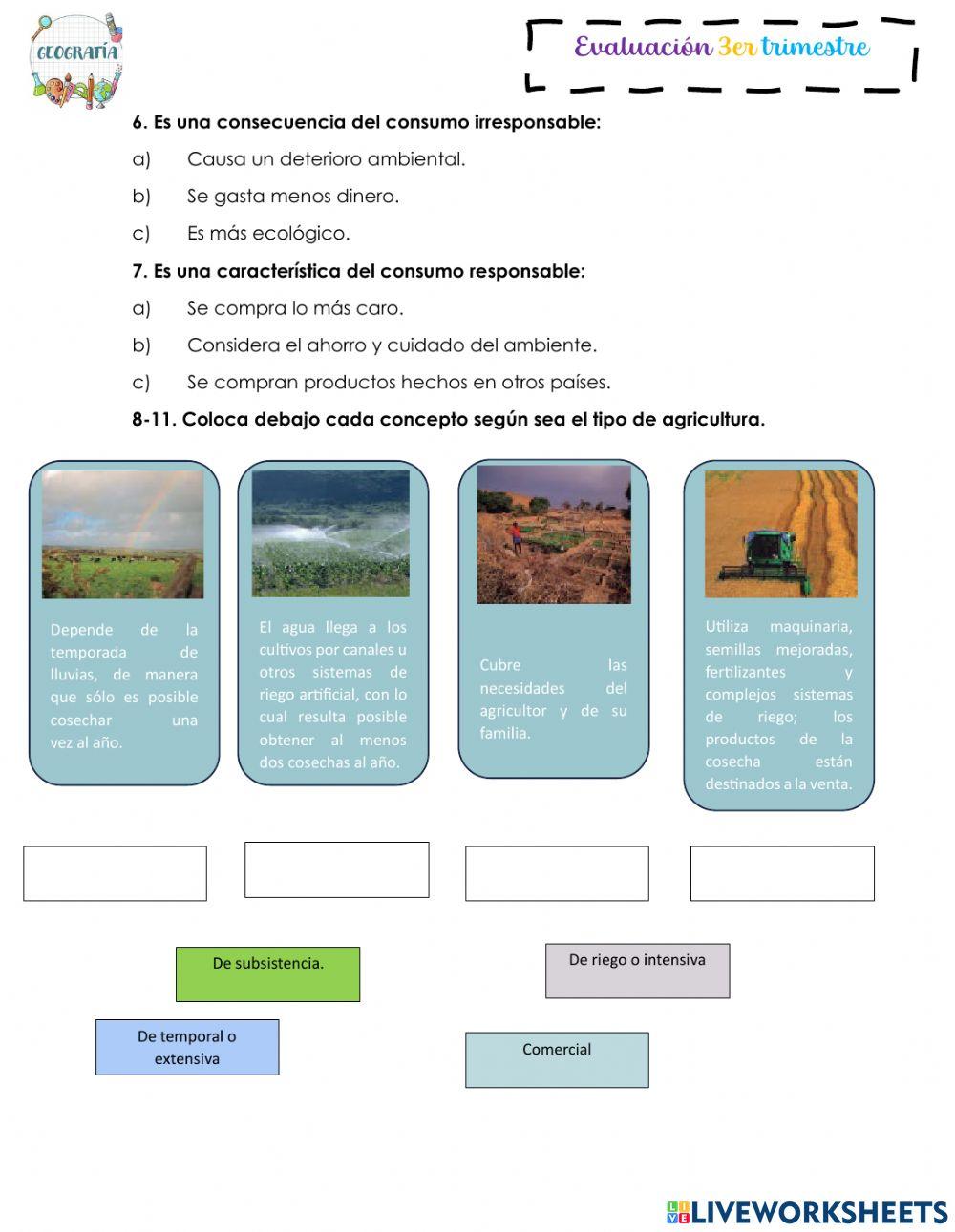 Examen Geografía 3er trimestre.