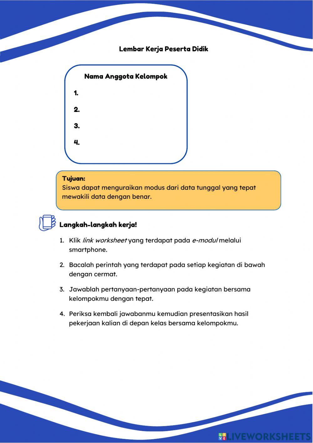 LKPD Modus Kelas VI SD