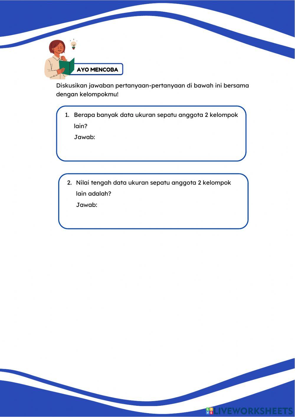 LKPD Median Pengolahan Data Kelas VI SD