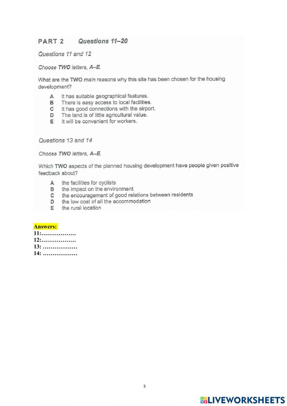 IELTS Listening Booklet 15