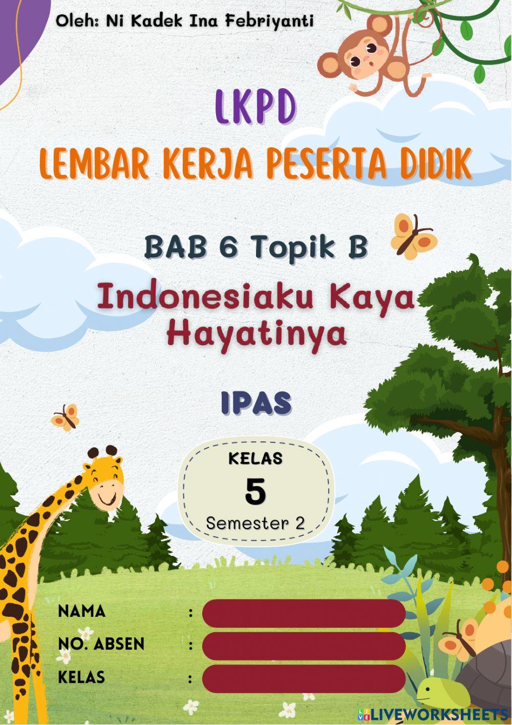 LKPD Persebaran Flora dan Fauna