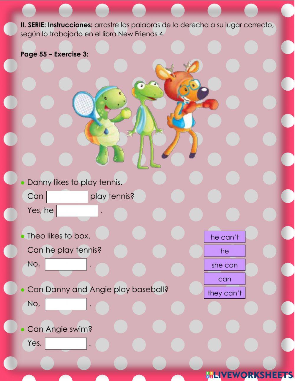 I enjoy playing sports 2. 4°-Ficha11-2023