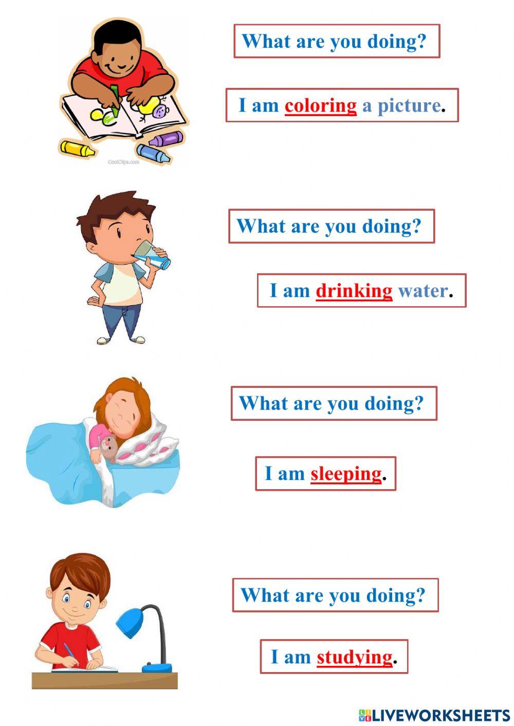 What are you doing - lesson