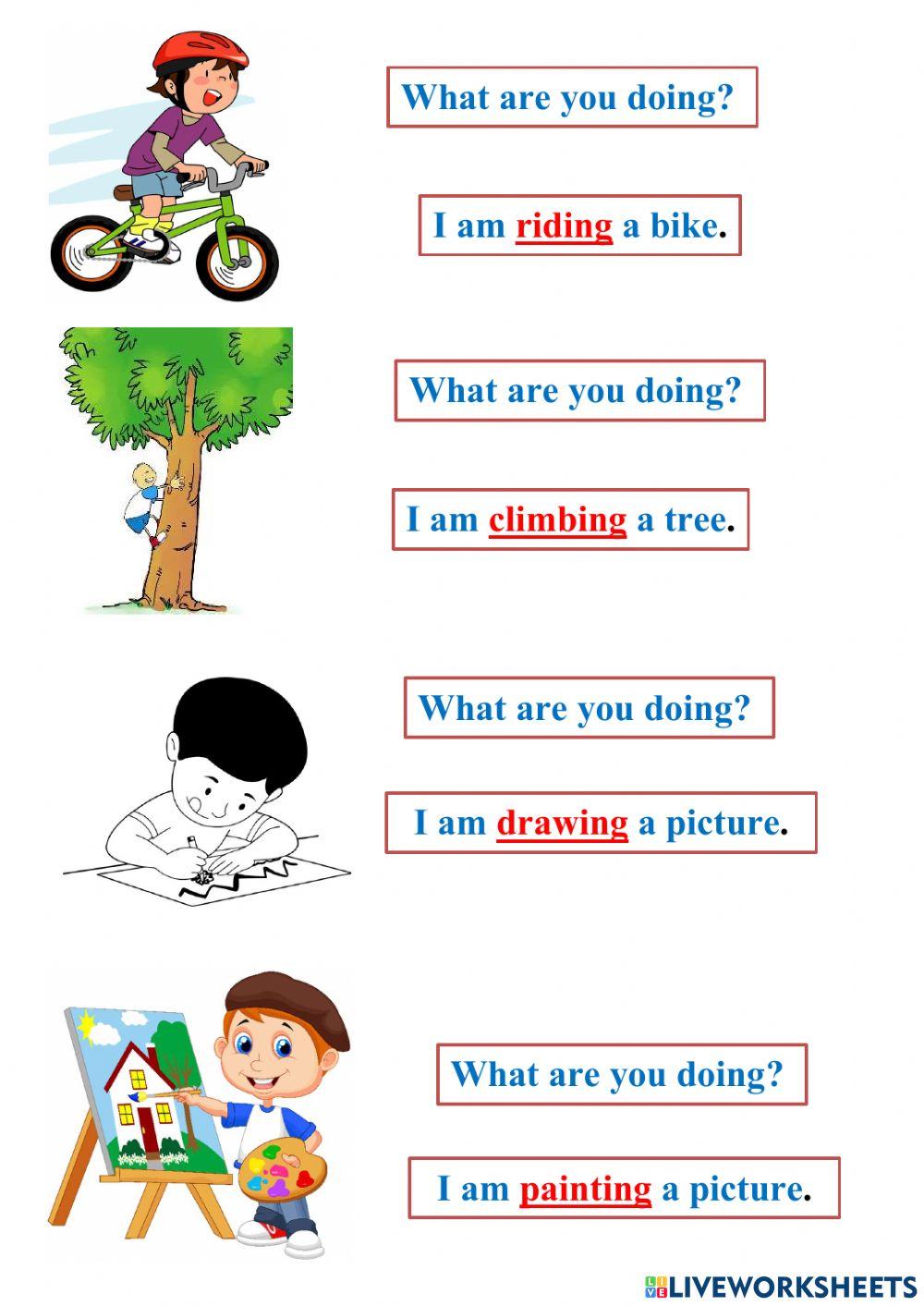 What are you doing - lesson