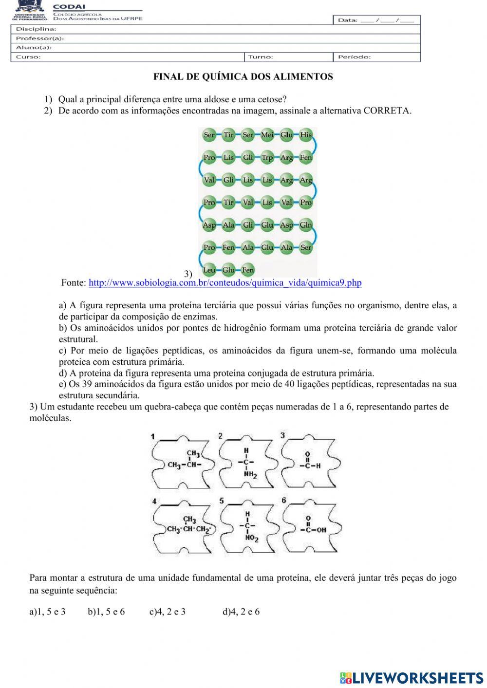 Química dos Alimentos 3