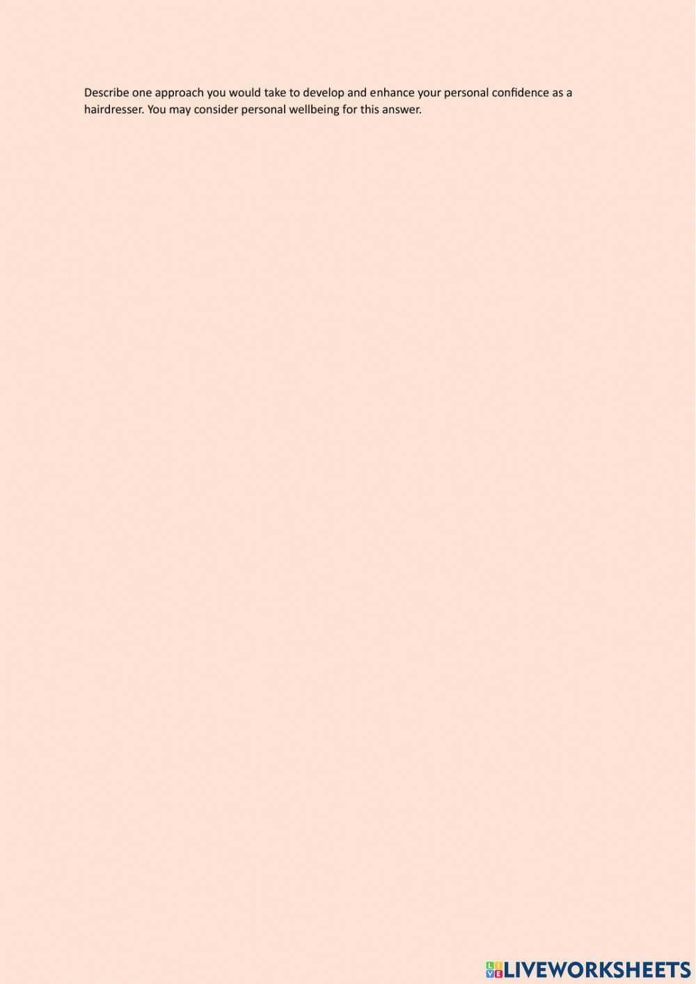 Hairdressing baseline assessment