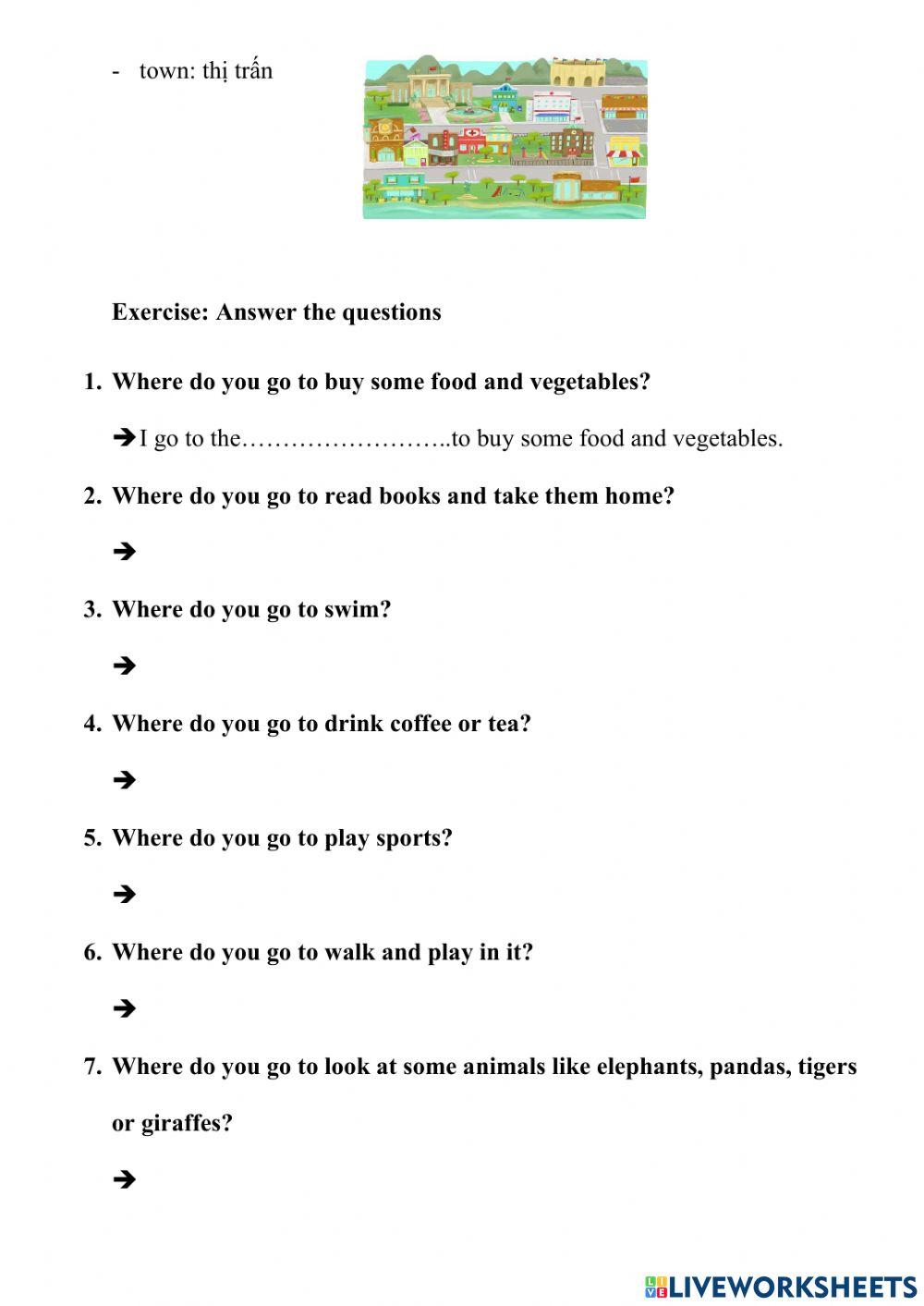 Movers - unit 3 - in the town