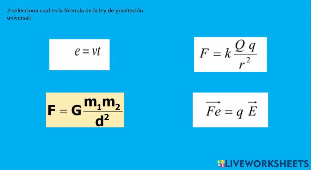 Ley de gravitación