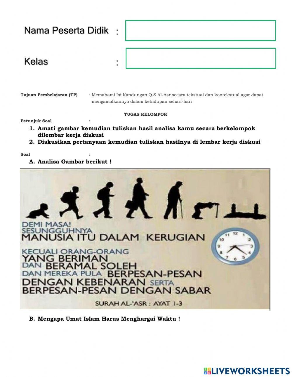 LKPD Isi Kandungan Q.S Al-Asr