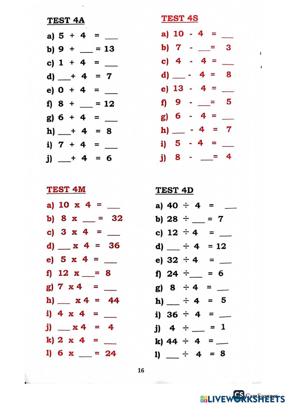 7096767 multiplication division addition subtraction by