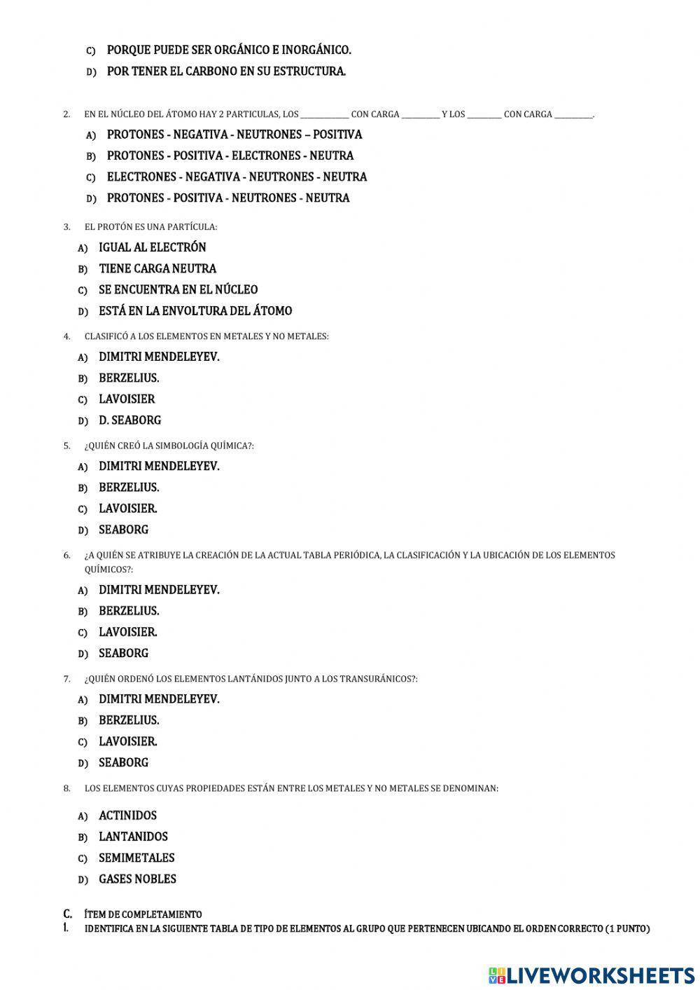 Conceptos básico de la química
