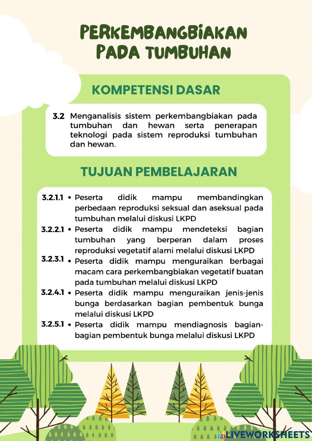 LKPD Perkembangbiakan Tumbuhan Kelas 9