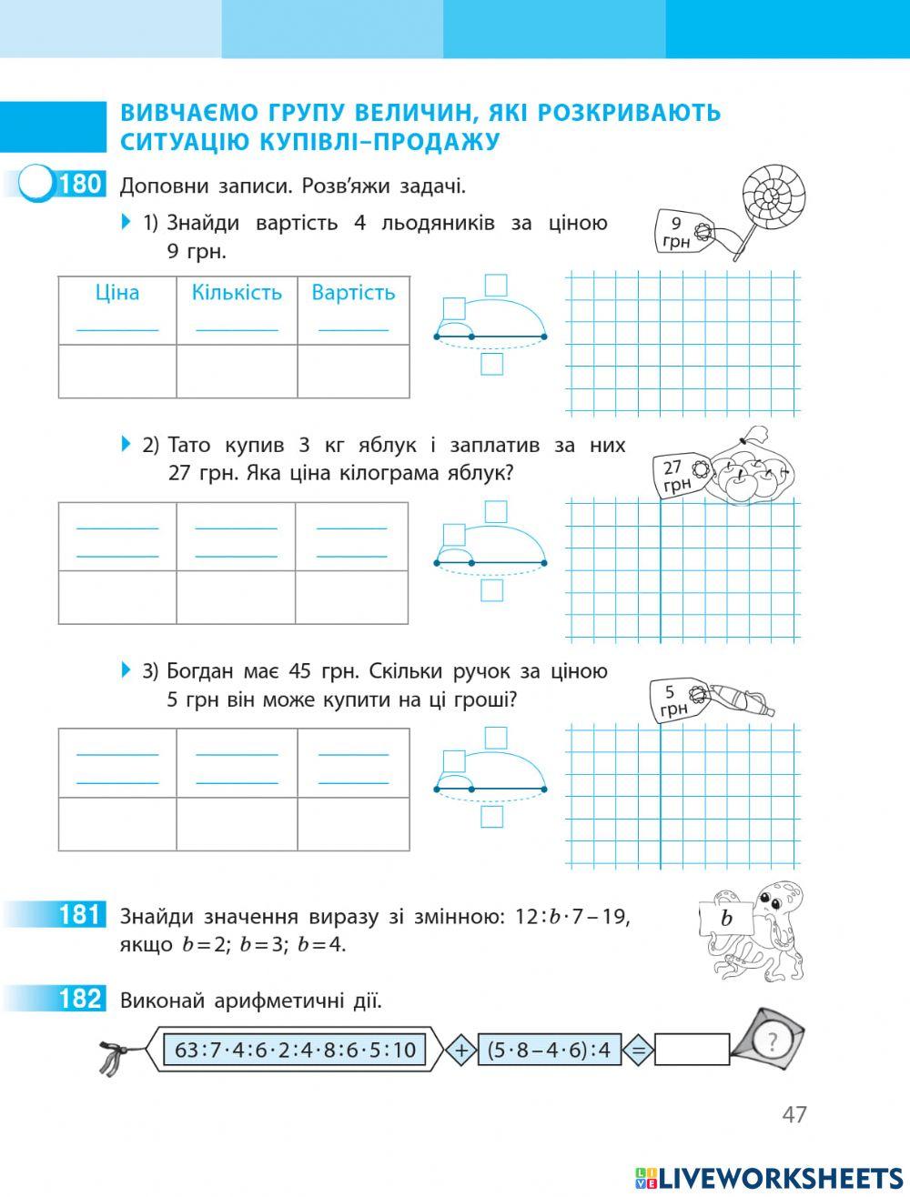 Вивчаємо групу величин, що розкривають ситуацію купівлі-продажу