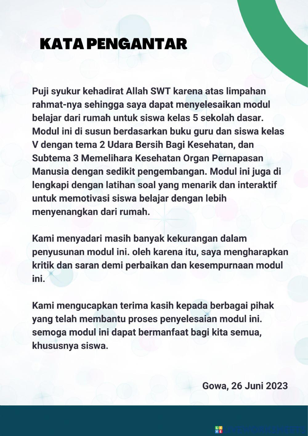 Modul Pembelajaran IPA