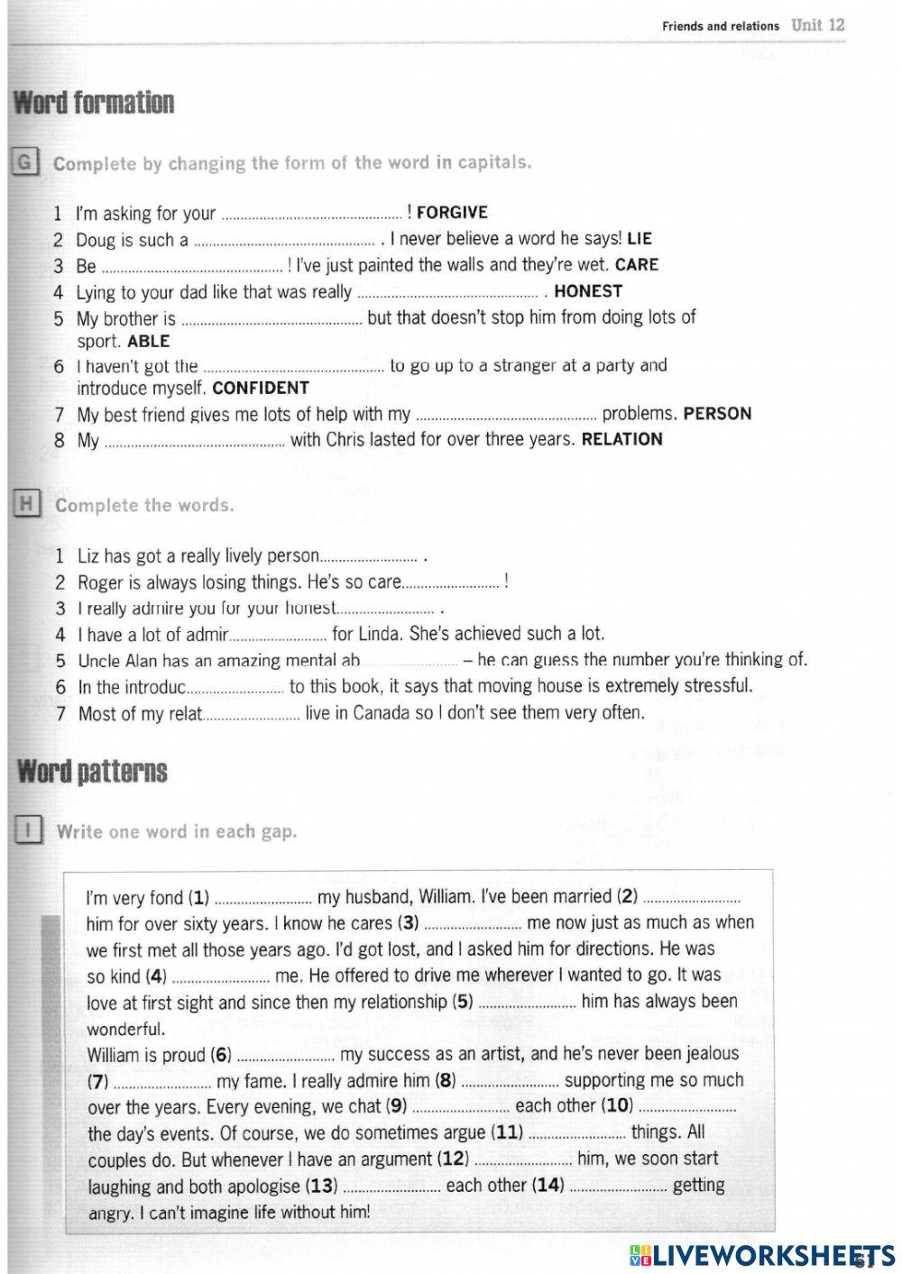 Friends and relations B1