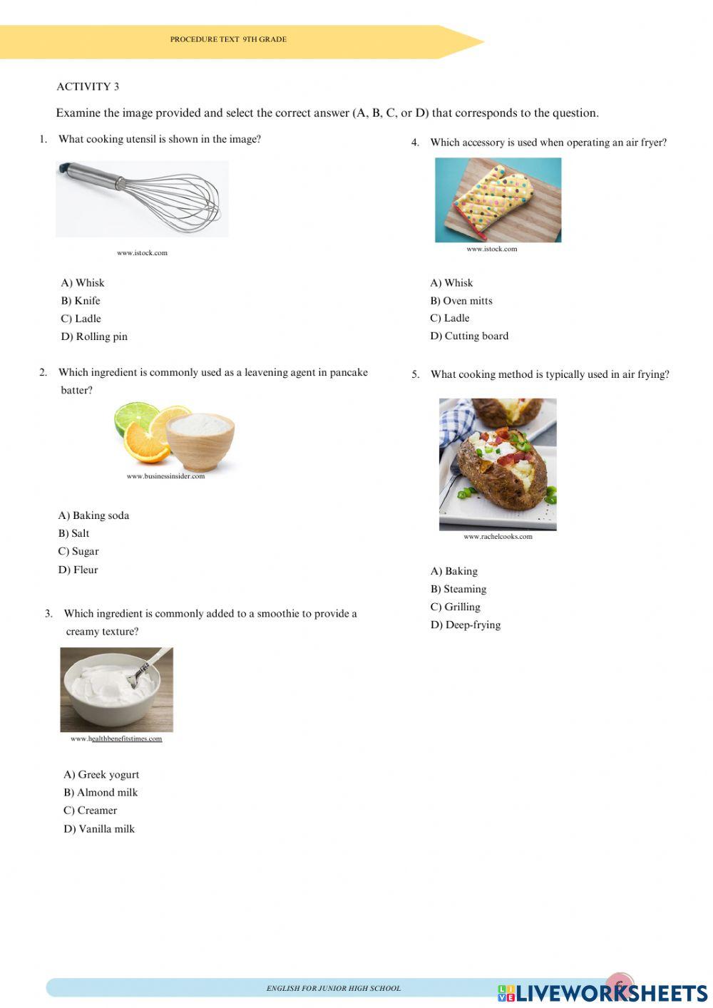 LKPD Bahasa Inggris kelas 9-Procedure Text