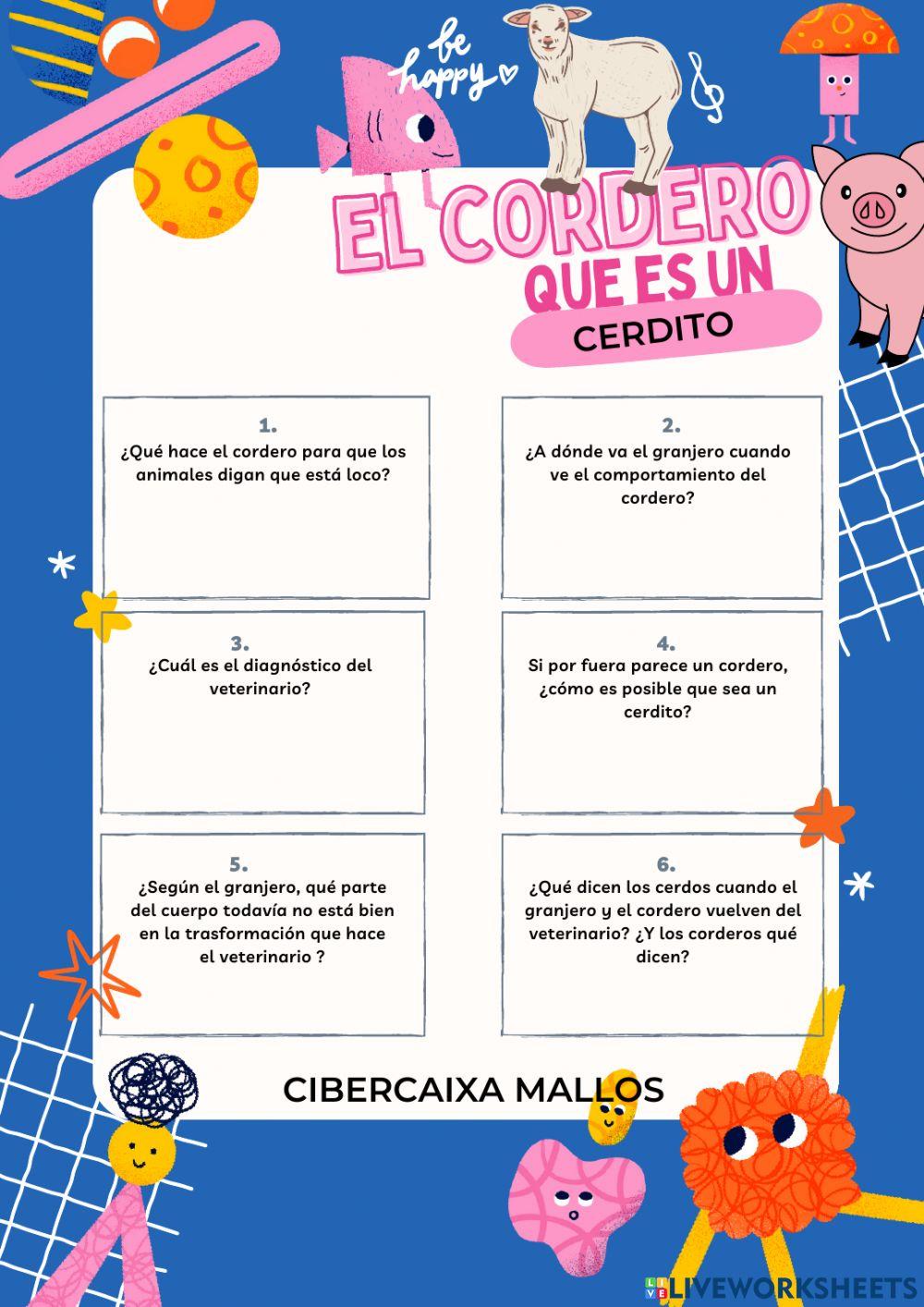 El cordero que es un cerdito