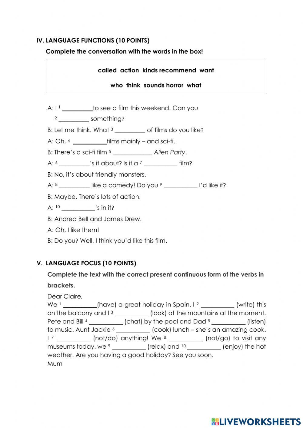 Bahasa inggris 2 type b