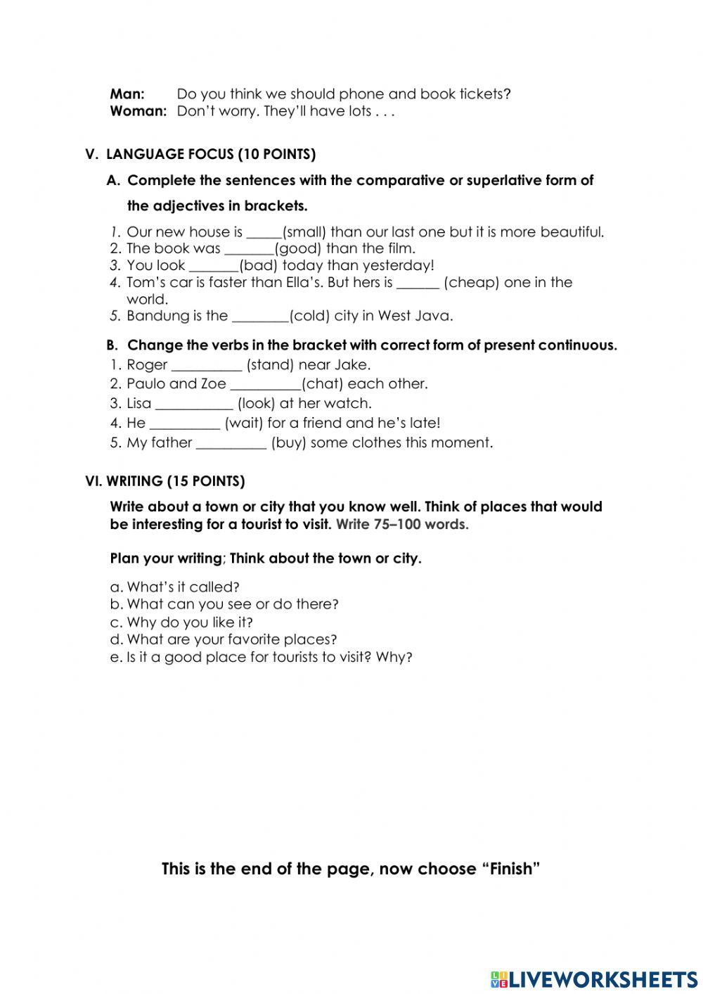 Bahasa inggris 3 type c