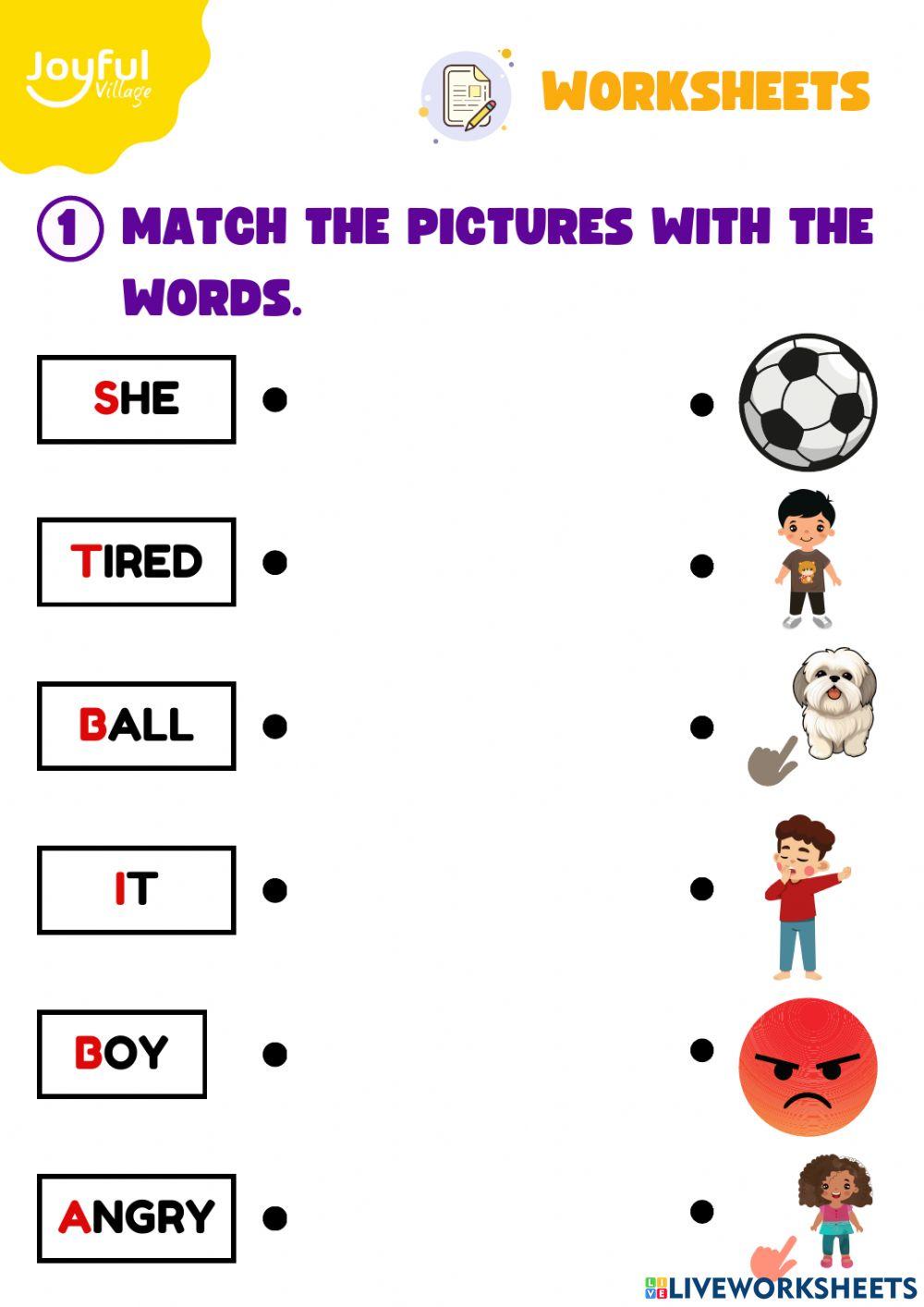 Matching the pictures