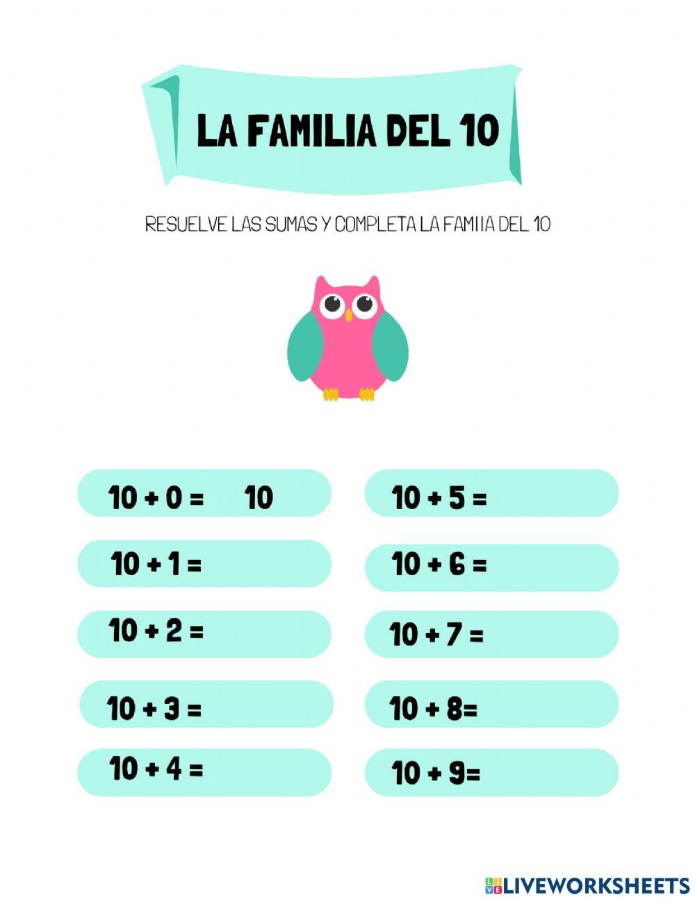 Familias del 10