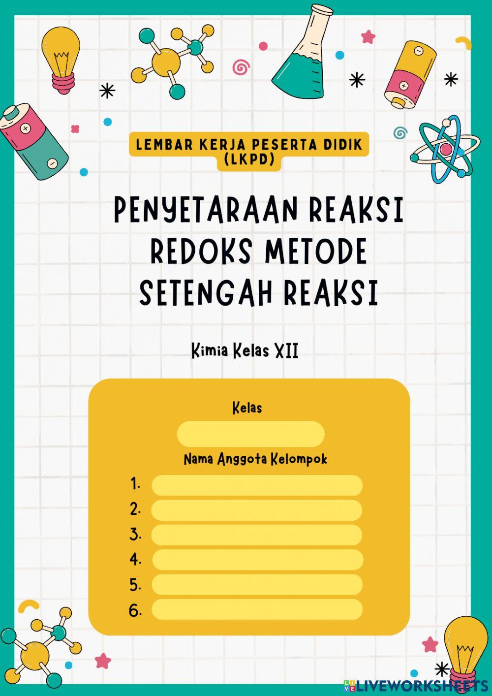 LKPD - Penyetaraan Reaksi Redoks Metode Setengah Reaksi