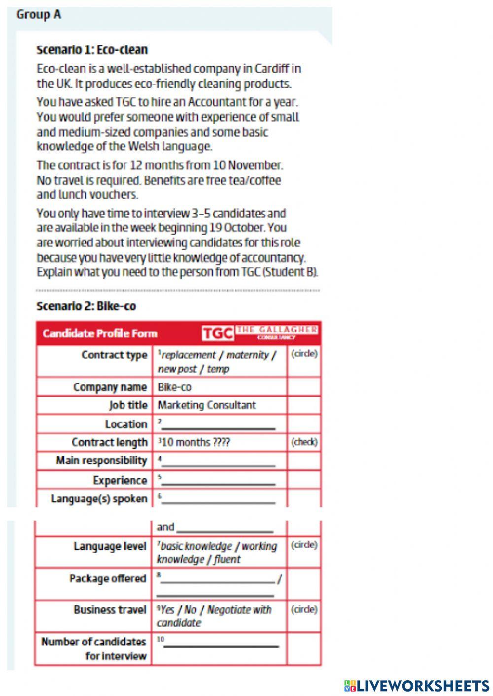 Checking and Clarifying - Role-play