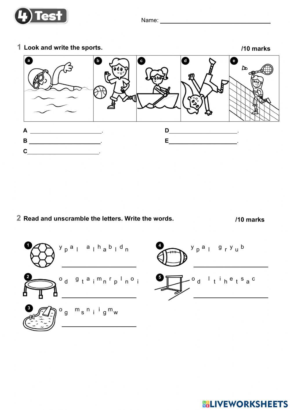 BRIGHT IDEAS 2 - UNIT 4 EXAM