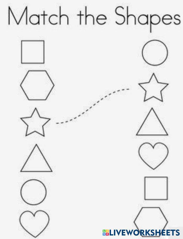 CONNECT THE SHAPES Live Worksheets