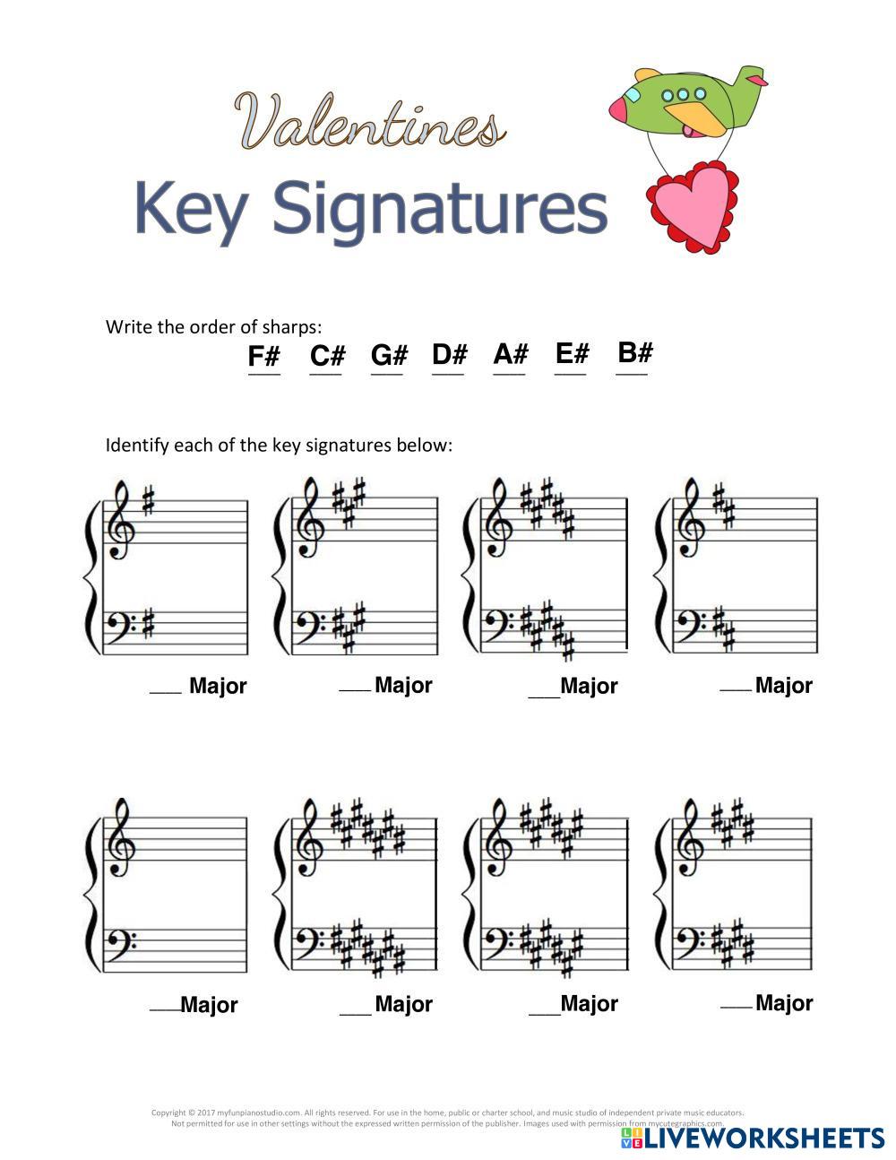 sharp-key-signature-live-worksheets