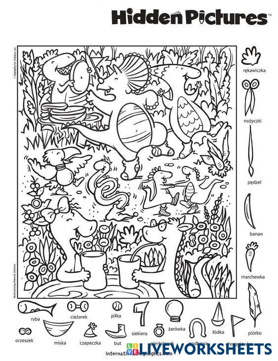 hidden pic Live Worksheets