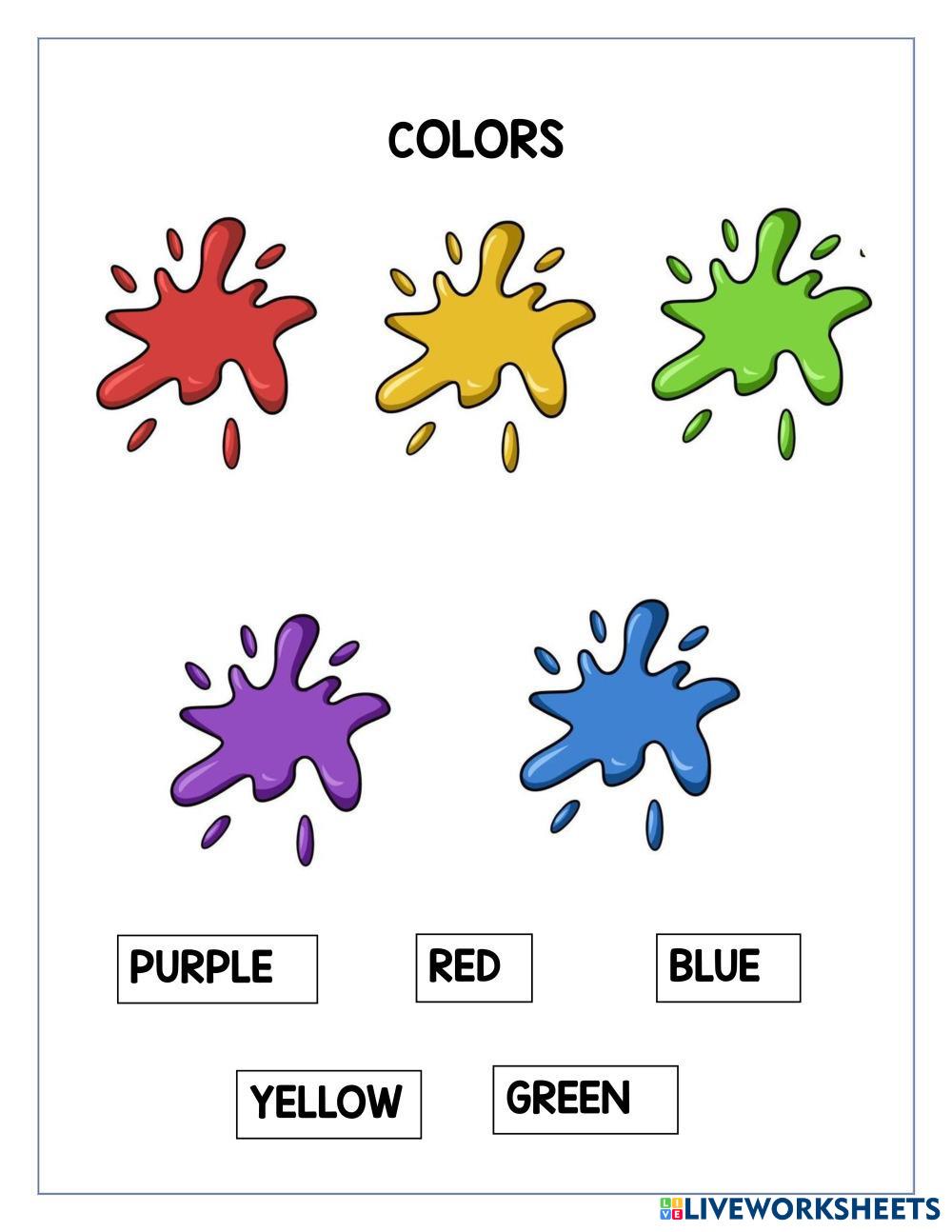 COLORS Live Worksheets