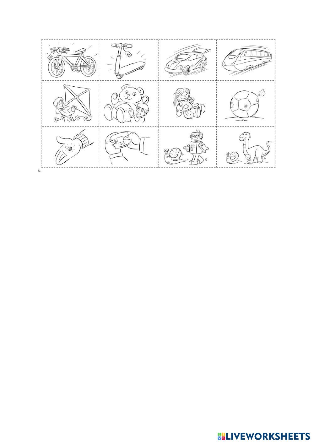 Toys crossword 7235358 Paula80s LiveWorksheets