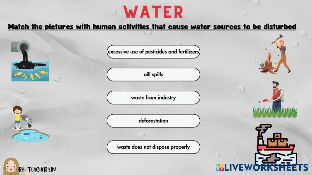 PRESERVE WATER PRESERVE LIFE Live Worksheets preserve-water-preserve-life-live-worksheets