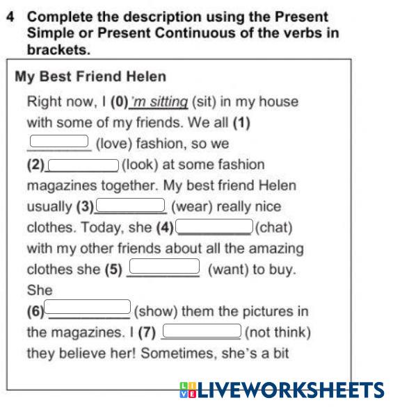 Revision 2 WW Live Worksheets
