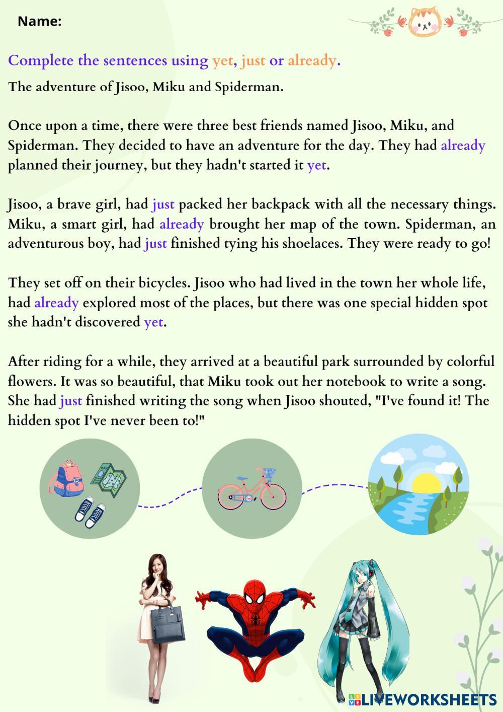 Present Perfect 7th grade | Live Worksheets
