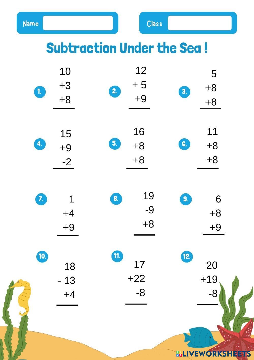 bài cộng ABT (  9  8) Live Worksheets