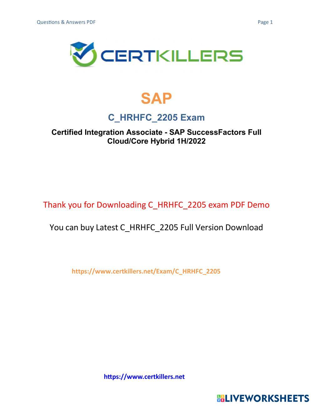 Cracking the C HRHFC 2205 Certification: Key Tips for Success Live