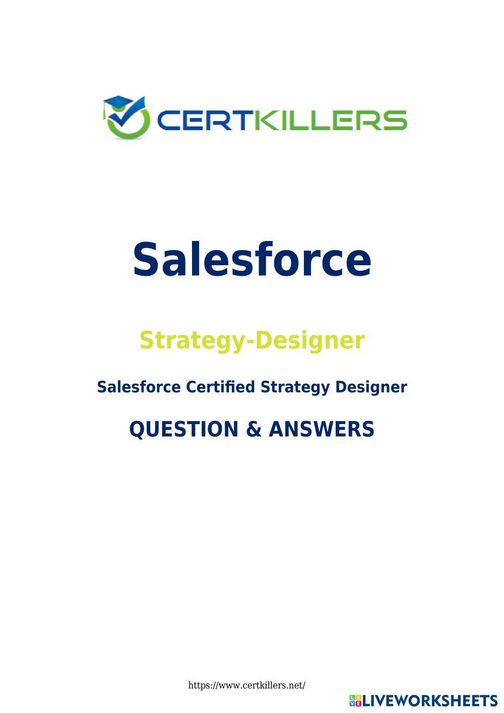 What is a Strategy Designer Exam? noahjames Live