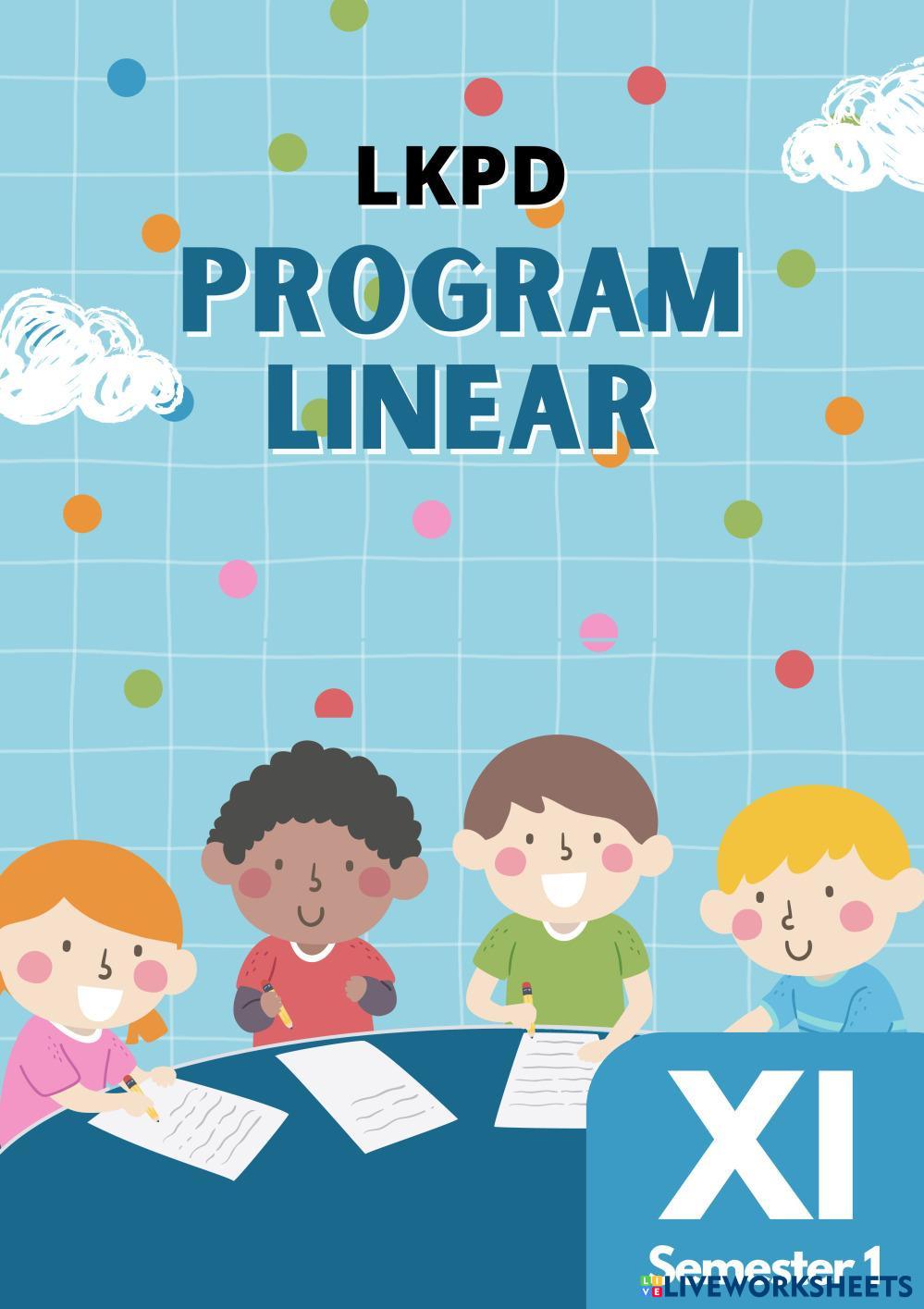 LKPD PROGRAM LINEAR | Live Worksheets