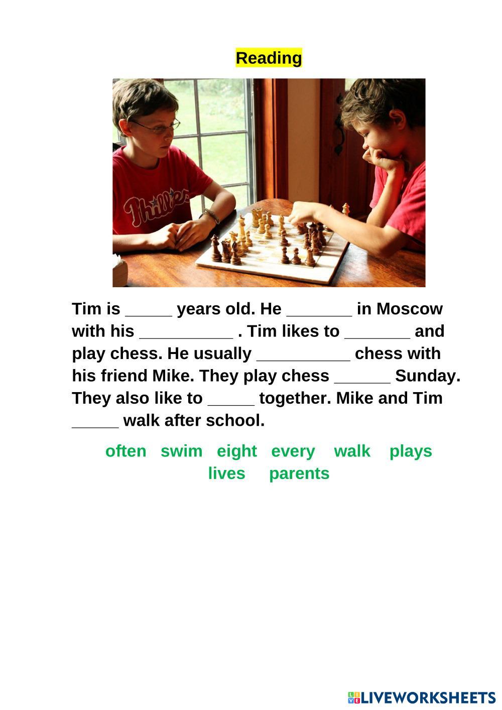 Reading Live Worksheets