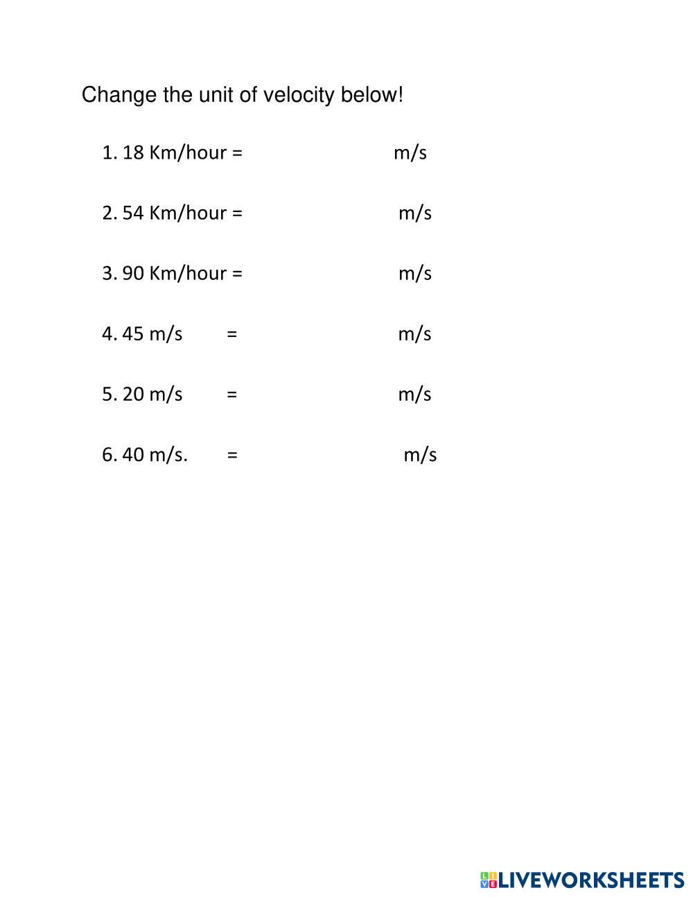Conversion Units Velocity 7117487 | brigita branendra