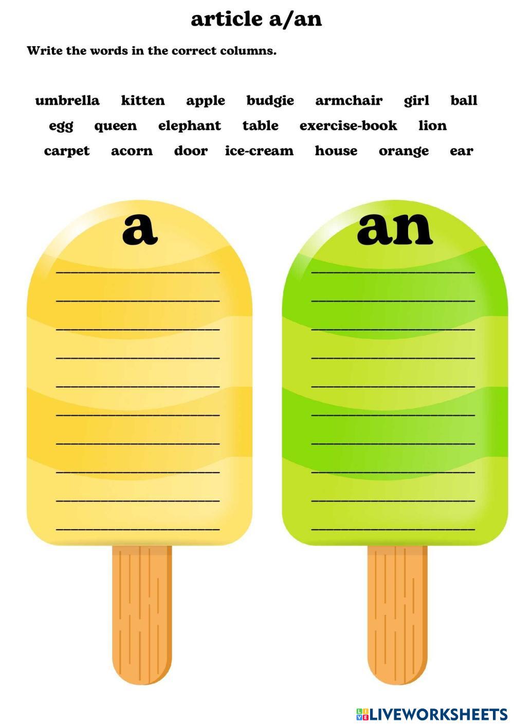 Worksheet Live Worksheets