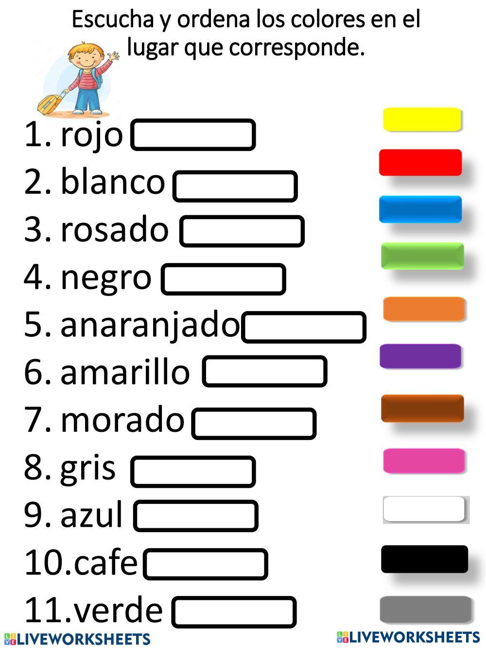 7124885 Los Colores jlcazarez LiveWorksheets