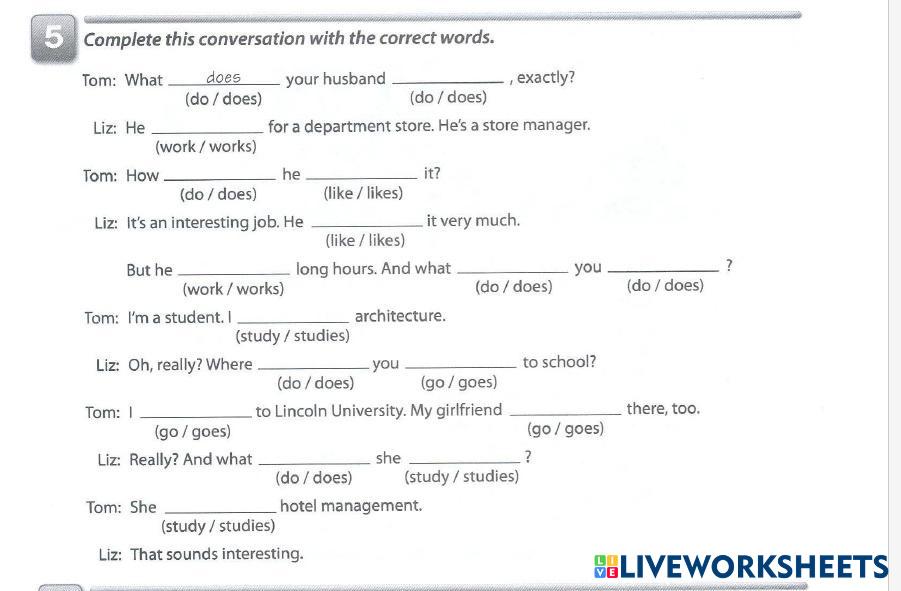 Word Wall Present Simple Do And Does