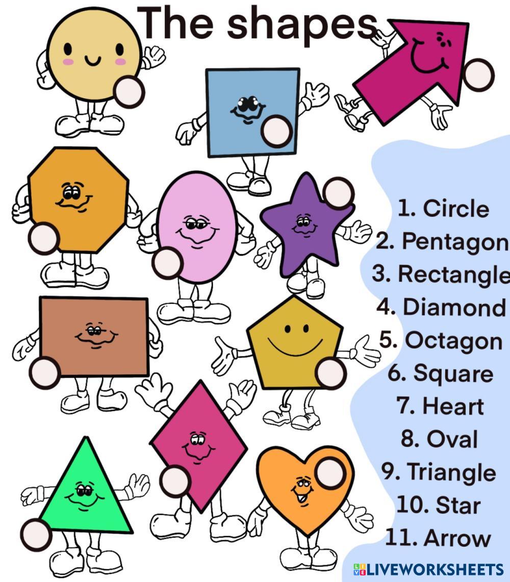 The Shapes Live Worksheets