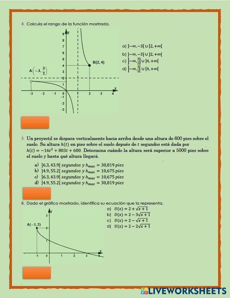 MATH Live Worksheets