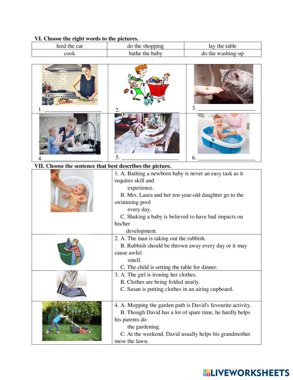 English phuongho842018 Live Worksheets