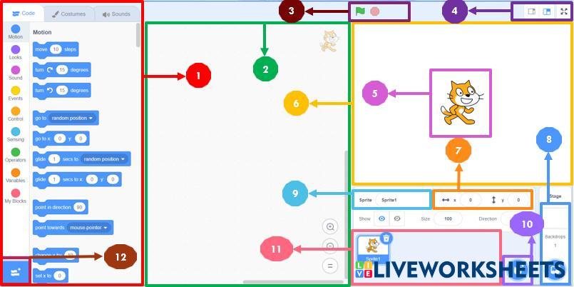 Scratch Interfa… | Free Interactive Worksheets | 7137253